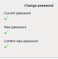 Password changed